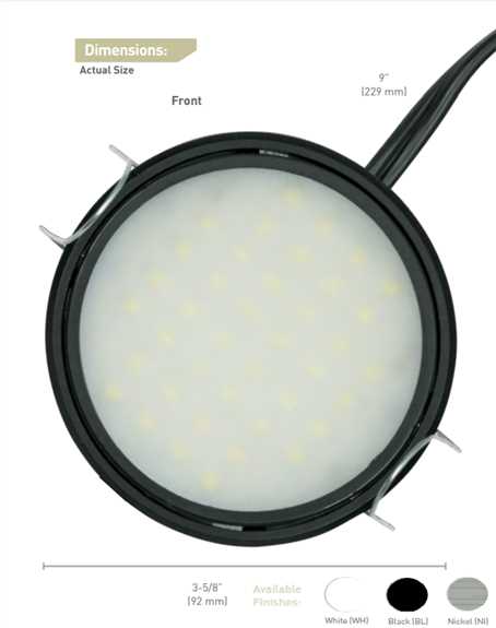 3W 2700K 120V LED Non-Link White Pockit